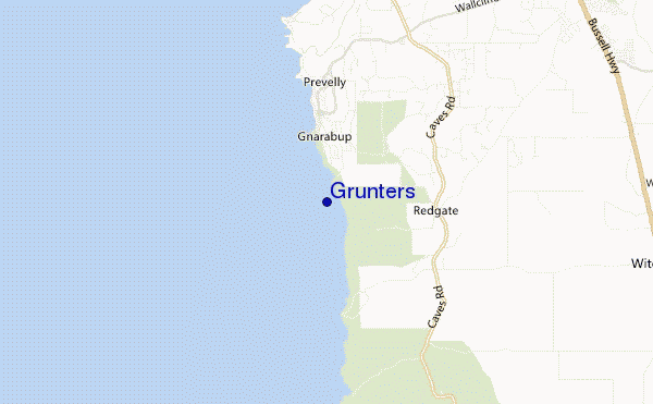 carte de localisation de Grunters