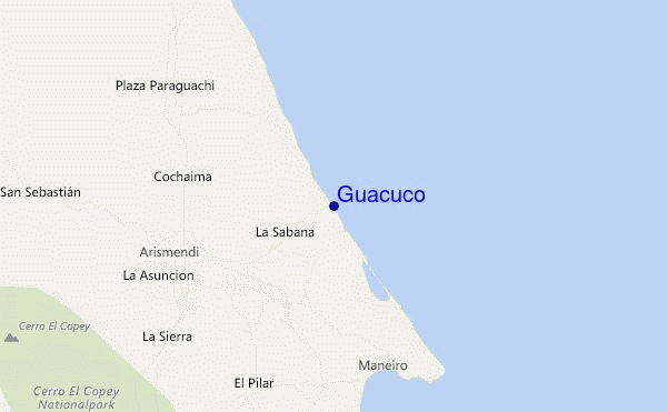 carte de localisation de Guacuco