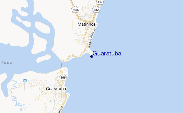 carte de localisation de Guaratuba