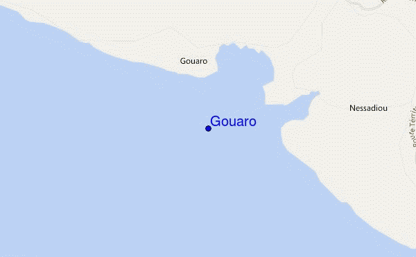 carte de localisation de Gouaro