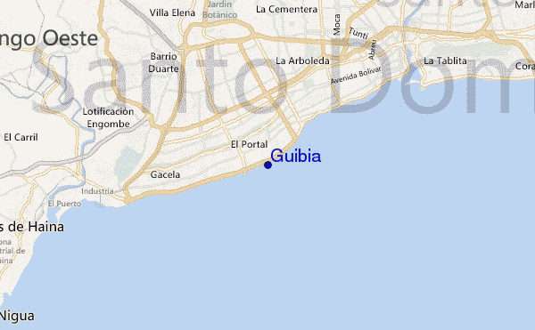 carte de localisation de Guibia