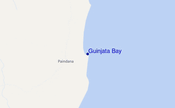 carte de localisation de Guinjata Bay
