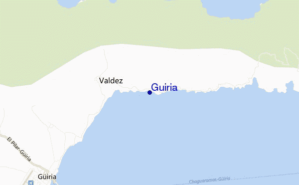 carte de localisation de Guiria