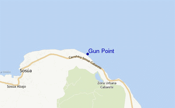 carte de localisation de Gun Point
