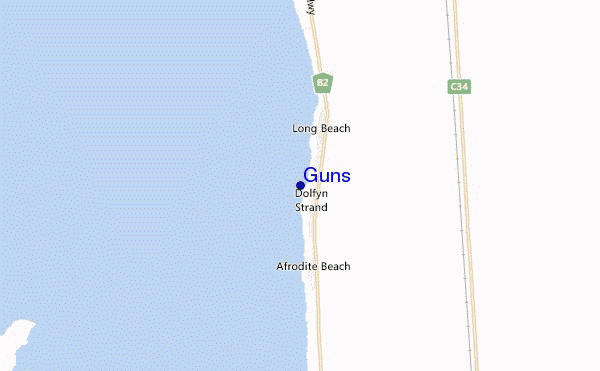 carte de localisation de Guns