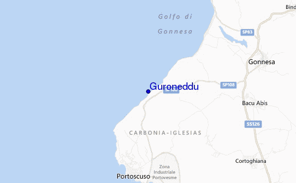 carte de localisation de Guroneddu