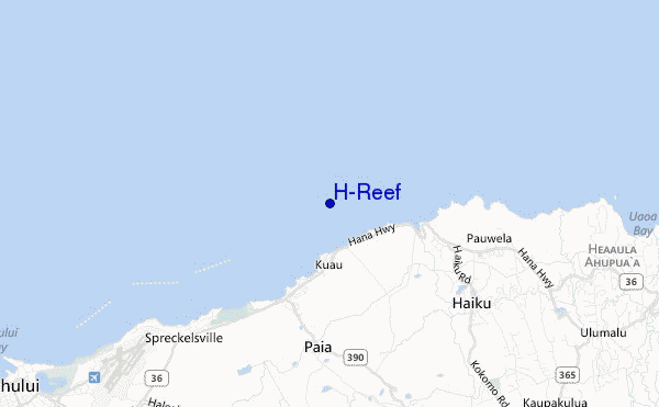 carte de localisation de H-Reef