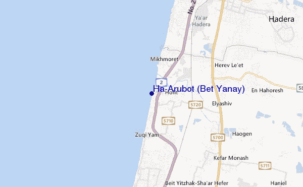 carte de localisation de Ha-Arubot (Bet Yanay)