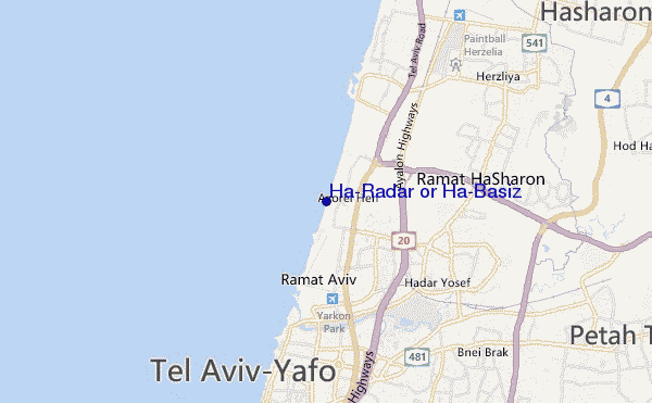 carte de localisation de Ha`Radar or Ha`Basiz