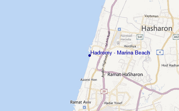 carte de localisation de Hadromy - Marina Beach