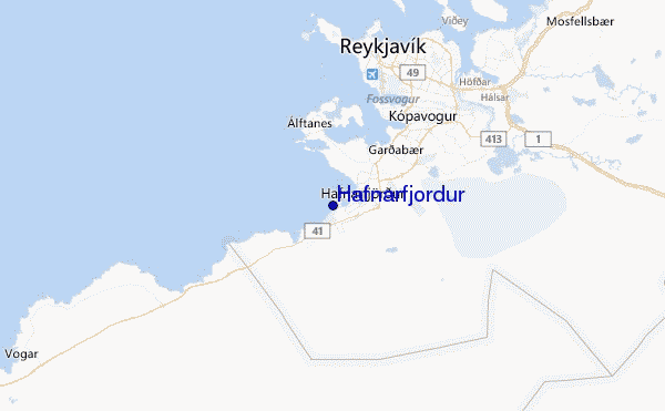 Hafnarfjordur Location Map