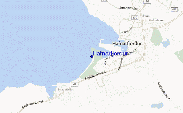 carte de localisation de Hafnarfjordur