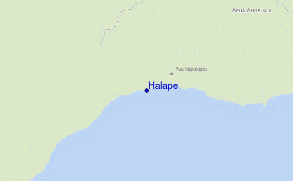 carte de localisation de Halape