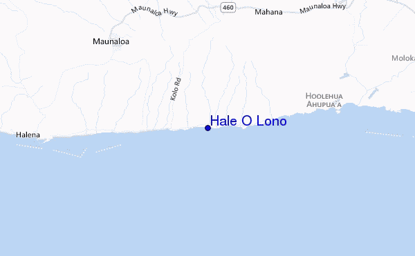 carte de localisation de Hale O Lono
