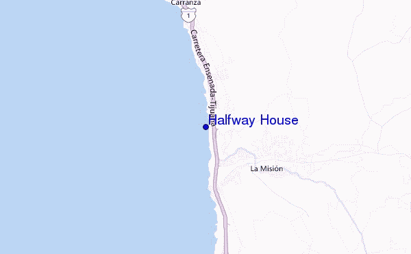 carte de localisation de Halfway House