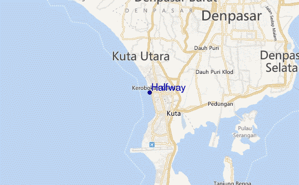 carte de localisation de Halfway