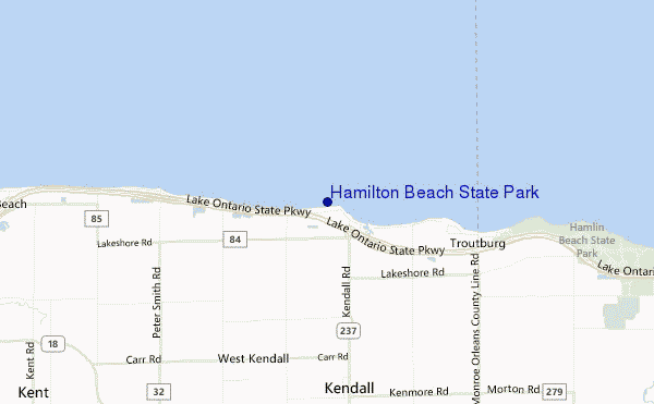 carte de localisation de Hamilton Beach State Park