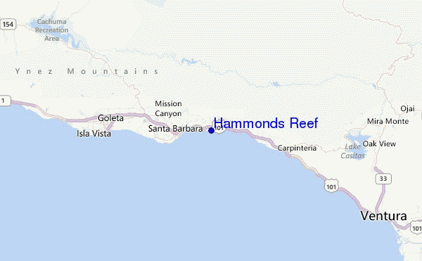 Hammonds Reef Location Map