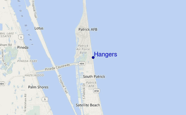 carte de localisation de Hangers