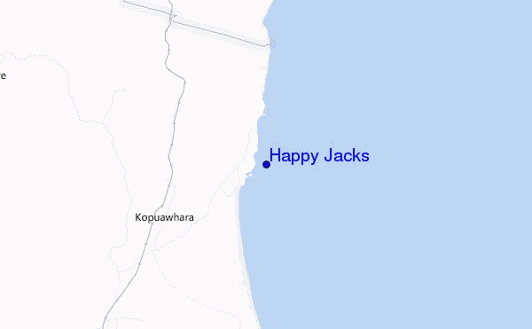carte de localisation de Happy Jacks