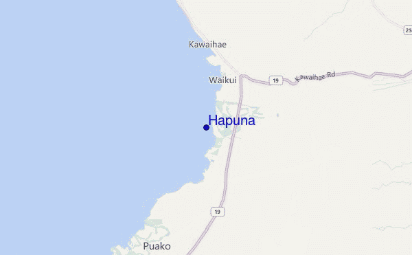 carte de localisation de Hapuna