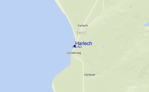 carte de localisation de Harlech