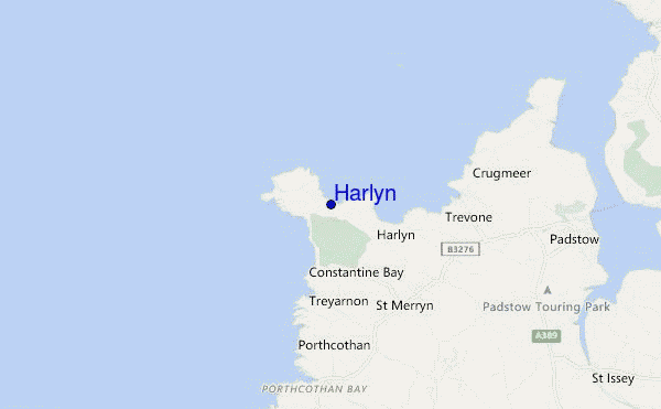 carte de localisation de Harlyn