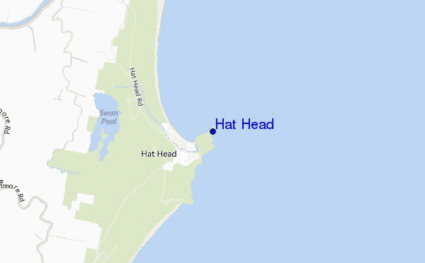 carte de localisation de Hat Head