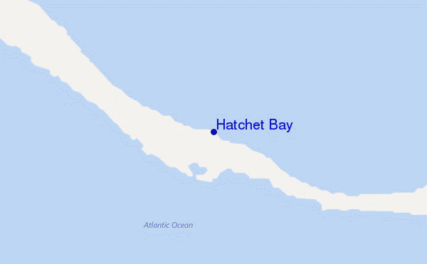 carte de localisation de Hatchet Bay