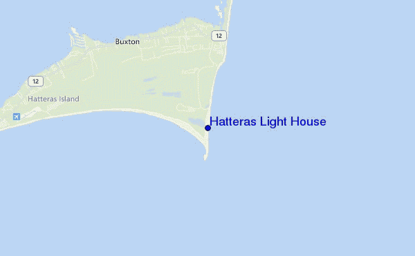 carte de localisation de Hatteras Light House
