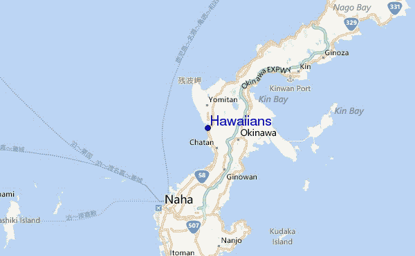 Hawaiians Location Map