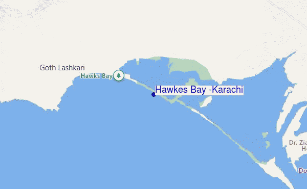 carte de localisation de Hawkes Bay (Karachi)