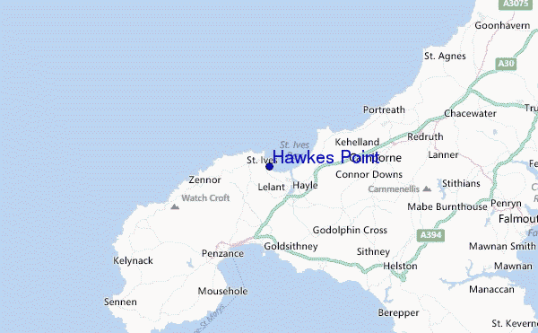 Hawkes Point Location Map