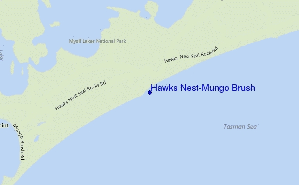 carte de localisation de Hawks Nest-Mungo Brush