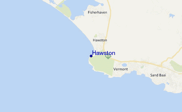 carte de localisation de Hawston
