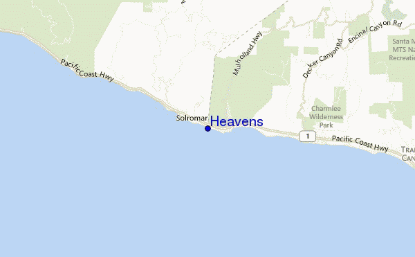 carte de localisation de Heavens