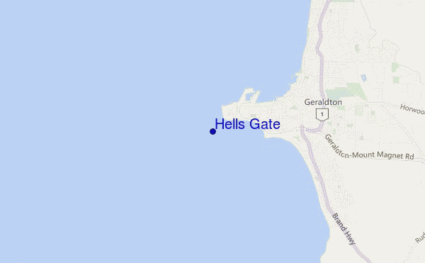 carte de localisation de Hells Gate