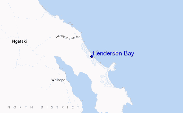 carte de localisation de Henderson Bay