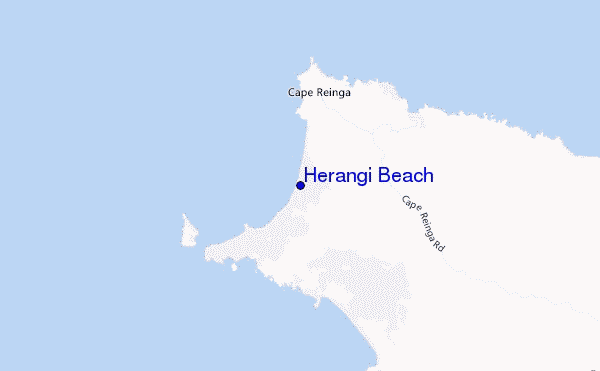 carte de localisation de Herangi Beach