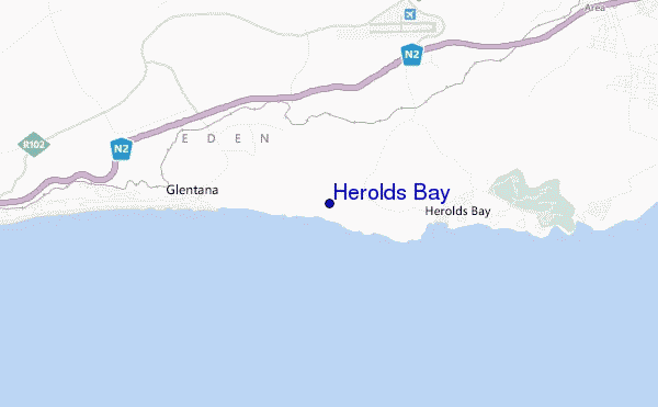 carte de localisation de Herolds Bay