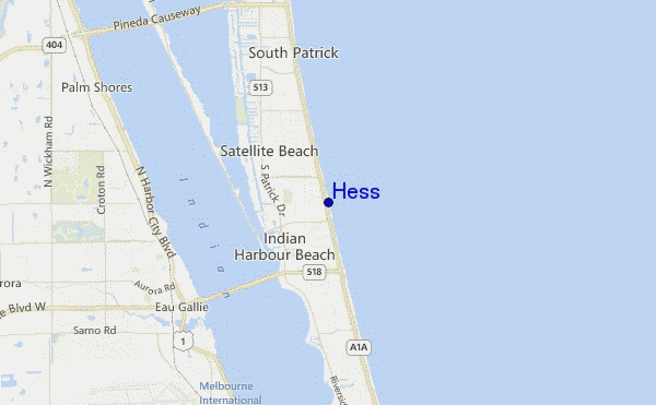 carte de localisation de Hess