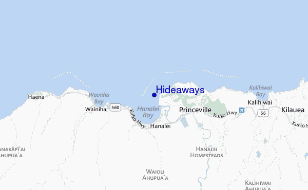 carte de localisation de Hideaways