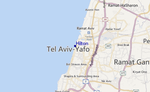 carte de localisation de Hilton