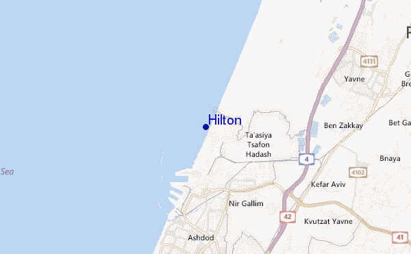 carte de localisation de Hilton