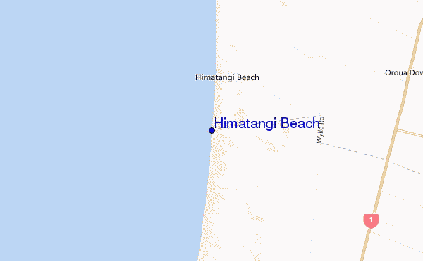 carte de localisation de Himatangi Beach