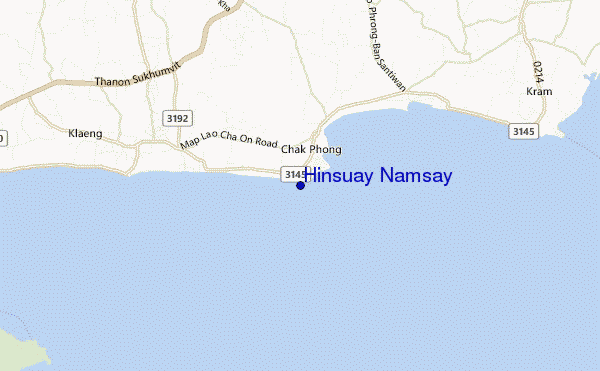 carte de localisation de Hinsuay Namsay