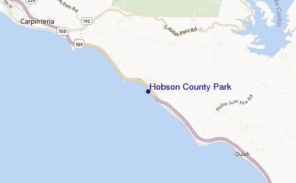 carte de localisation de Hobson County Park