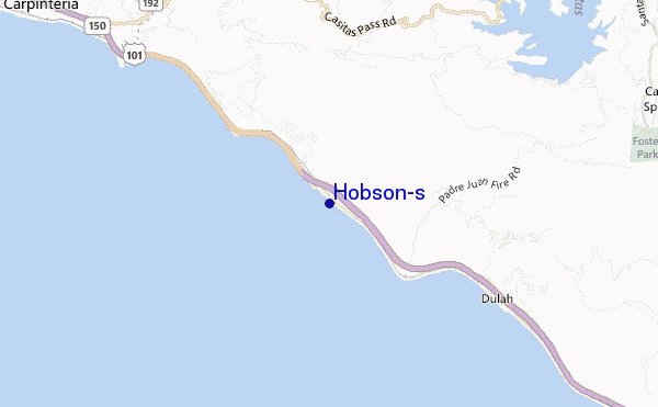 carte de localisation de Hobson's