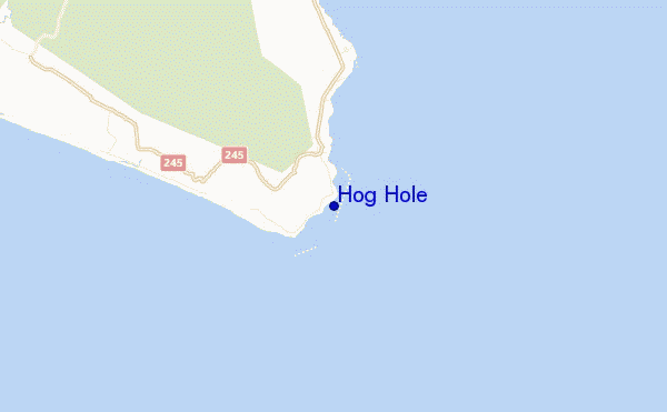 carte de localisation de Hog Hole