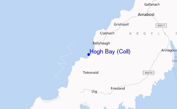 carte de localisation de Hogh Bay (Coll)